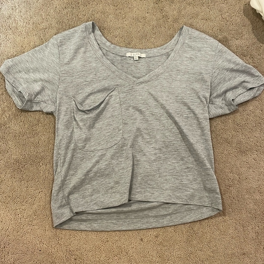 Z Supply Women’s Pocket Cropped Tee | Size Small